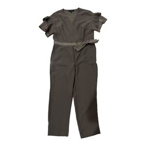 Banana Republic Flutter Sleeve Jumpsuit Green Army Size 4